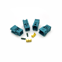Connecteur Fakra mâle miniature Foxeco Mini C 4 broches de type Z, contact RF en cuivre pour automobile, connecteur Fakra mâle miniature à une seule broche