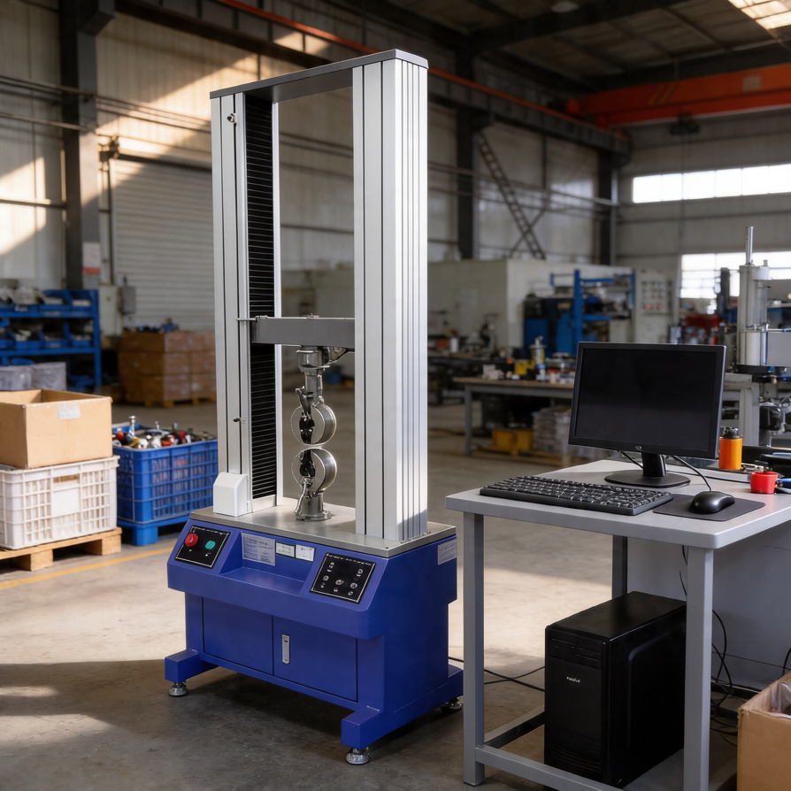 UTM Universal Tensile Testing Machine Usage Lab Apparatus For Spring Polymeric Plastic Textile Strength Test