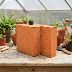 Eco-Friendly Organic Coconut <b>Coir</b> Cocopeat <b>Block</b> Biodegradable Lightweight High Water Retention Succulent Potting Miniature - Product Image 2