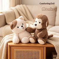 Jouet singe en peluche courte en coton PP, style mignon, pour enfant de 4 à 6 ans, idéal pour la chambre, la maison, les jeux et compagnon quotidien