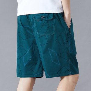 Shorts d'été pour hommes de grande taille, en coton, longueur genou, style golf, à carreaux, avec poche zippée, mode Y2K, pour la plage et la natation, coupe décontractée, style jogger, haute qualité - Product Image 5