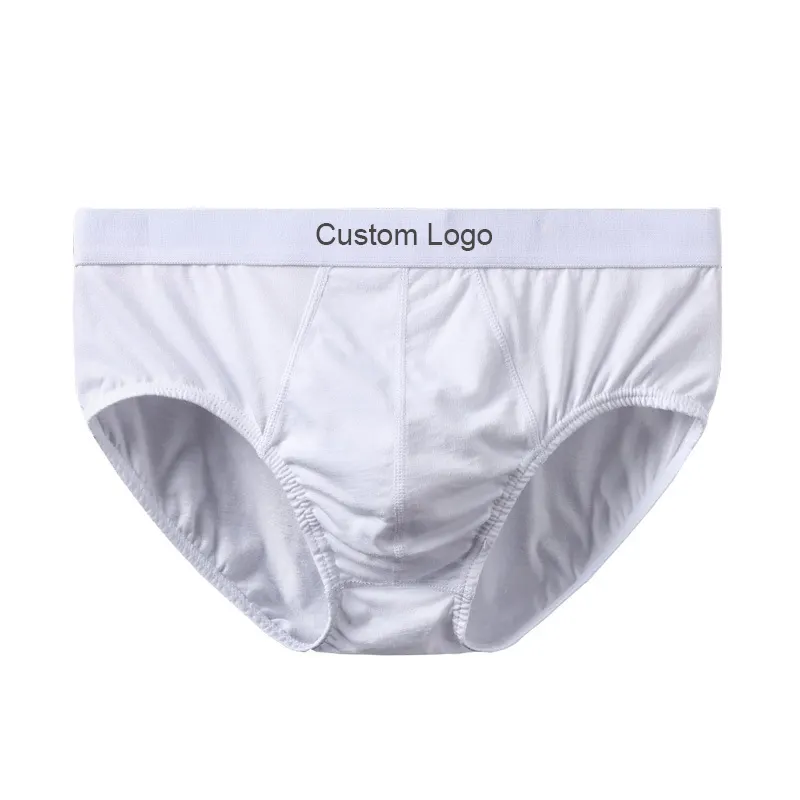 bragas de algodon cotton briefs male solid color boy simple underpants large men s underwear breathable briefs men custom
