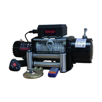 Treuil électrique étanche 12V 13000lbs 4x4 avec télécommande, hauteur de levage 10m, câble en acier pour applications automobiles