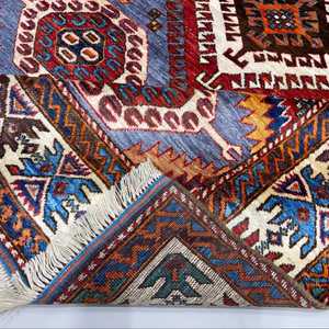 พรมขนสัตว์อัฟกานิสถาน6x9ft สีเทาแบบตะวันออกพรมลายทางปรับแต่งขนาดได้คอลลอยด์ห้องนั่งเล่นสวดมนต์ - Product Image 4