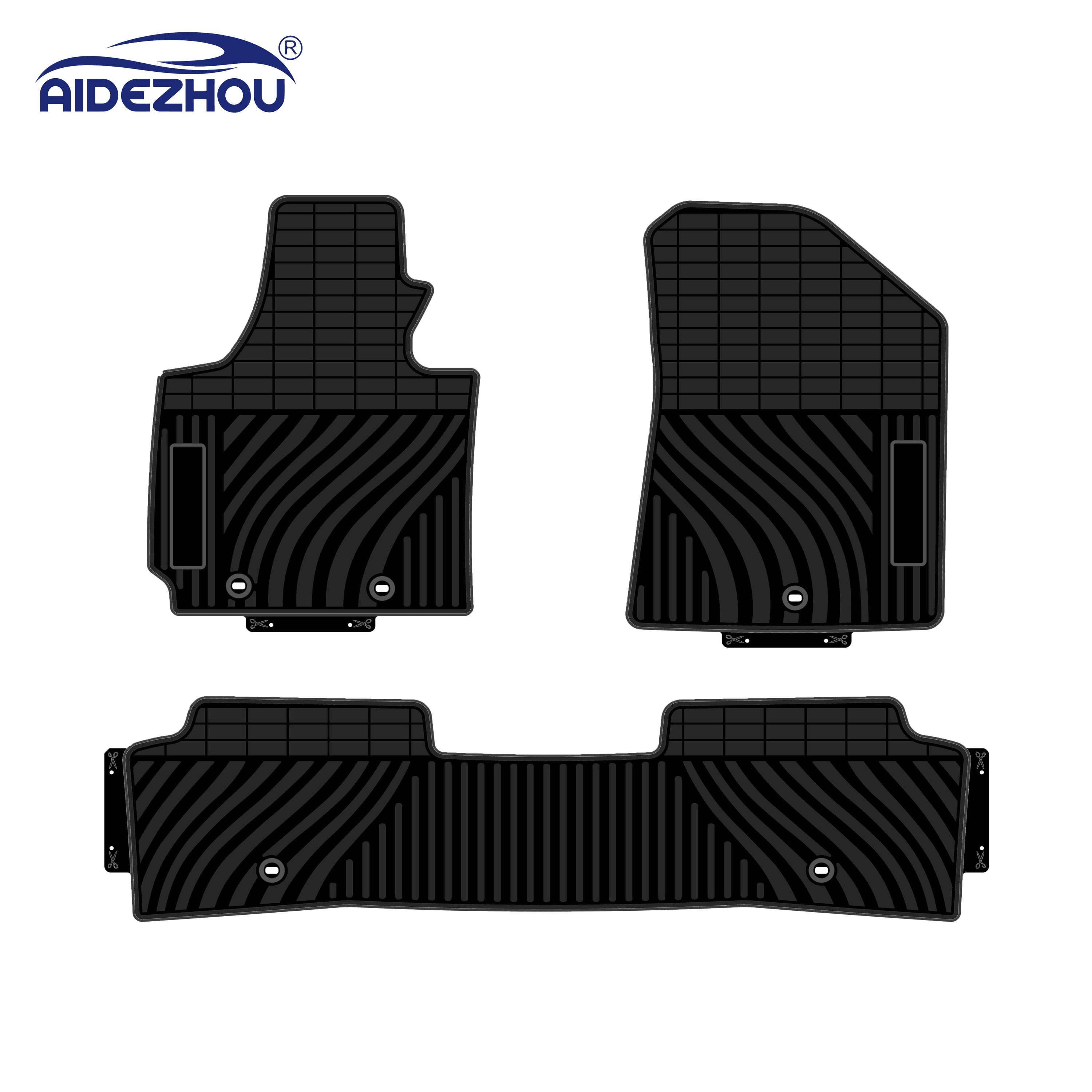 Norm Liners Tapis Coffre TPE Picanto Depuis 2017 - Plancher Fixe, Bord Haut, Noir Antidérapant