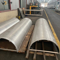 Revêtement de colonne en aluminium courbé sur mesure, panneau de couverture de pilier rond pour la décoration de façade de bâtiment extérieur