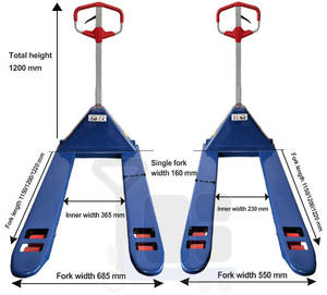 Nouvelle chariot élévateur manuel 2T 3T robuste pour entrepôt, manutention efficace des matériaux, prix usine, transpalette économique - Product Image 6