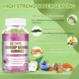 OEM/ODM Private Label <b>Sea</b> <b>Moss</b> Gummies With Bladderwrack Burdock Root Gummies for Thyroid, Healthy Skin, Detox, Weight Loss - Product Image 2