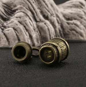 Venta al por mayor retro artesanía perro colgante bronce estatua Zodiaco cerdo <span class=keywords><strong>cerveza</strong></span> barril coche llavero - Product Image 6