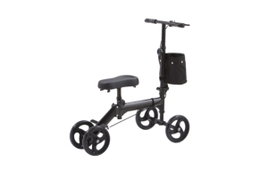 Compact Foldable Anti-Tip Knee <b>Walker</b> Heavy Duty Frame for Overweight Leg Cast Patients - Product Image 3