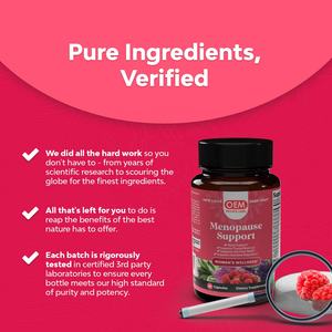 Suplemen probiotik 485 kustom kapsul untuk wanita Cohosh egang hitam dengan Resveratrol Dong Quai pereda nyeri - Product Image 6