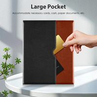 Laudtec pour iPad 11ème A16 étui avec clavier rétro-éclairé sans fil détachable clavier cuir Folio couverture avec poche porte-crayon
