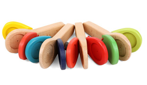Wholesale Children <b>Music</b> Toys Baby Hand Clapper Orff Percussion <b>Instrument</b> Preschool Early Educational Toy Natural Eco-Friendly - Product Image 2