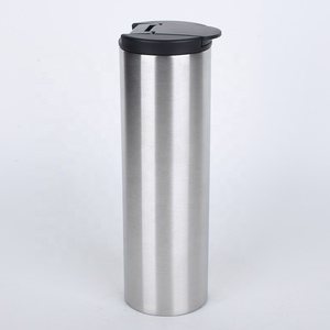 แก้วทรงตรงทั้งหมดขนาด17ออนซ์พร้อมฝาปิดแบบพลิกฝาสกรูช่วยให้เย็นและร้อนสำหรับการถ่ายเทสีขาว - Product Image 2