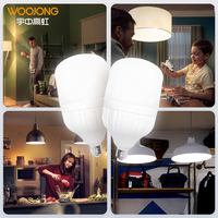Ampoule LED 9W et 80W Série T 15-17W E27 B22 avec télécommande, alimentation CA, détecteur de mouvement 90°, en plastique blanc - Prix promotionnel