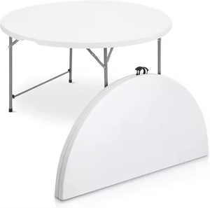 <span class=keywords><strong>Mesa</strong></span> Plegable <span class=keywords><strong>Redonda</strong></span> ZDY-64 que Ahorra Espacio, Almacenamiento Conveniente para Fiestas, Bodas y Eventos - Product Image 4