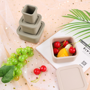 Mini fiambrera de silicona ecológica sin BPA para aperitivos, fiambrera Bento de silicona, contenedor de comida a prueba de fugas, fiambrera para adultos de silicona - Product Image 2