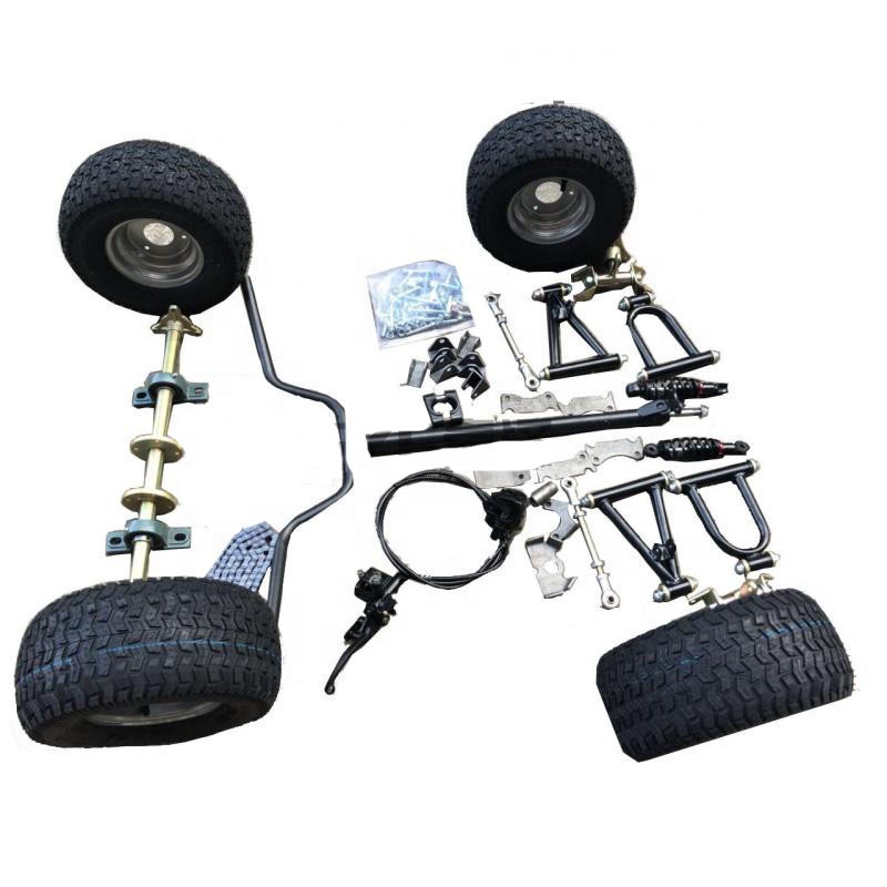 Left + Right Go Kart Front Steering Shaft Axle Spindle Quad 4 Wheelers