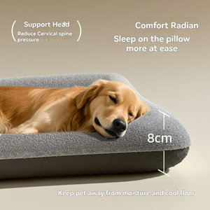 Custom Luxury Four Seasons Universal Wasch bares ortho pä disches Hunde bett für große Hunde Wasserdichter Memory-Schaum mit & Ultra Plüsch - Product Image 3