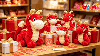 Peluche personnalisée, jouet en peluche doux, personnage de dragon en peluche pour cadeau promotionnel, peluche personnalisée