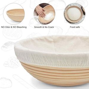 Cesta <span class=keywords><strong>de</strong></span> Fermentación <span class=keywords><strong>de</strong></span> Ratán <span class=keywords><strong>Banneton</strong></span> <span class=keywords><strong>de</strong></span> 8 Pulgadas para Repostería, Utensilio Manual Económico para Pan y Repostería - Product Image 5