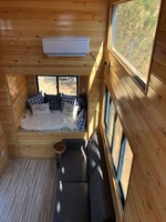 Petites roues de maison en acier léger, faciles à transporter, petit conteneur en bois
