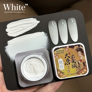 Vernis à ongles UV CPNP personnalisé <span class=keywords><strong>noir</strong></span> <span class=keywords><strong>et</strong></span> blanc, colle à ongles à séchage LED, longue tenue, haute saturation, épais, non toxique, pour nail art - Product Image 2