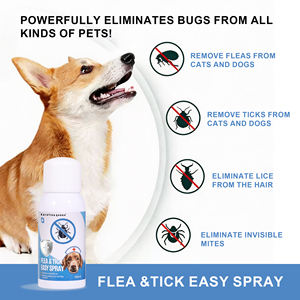 <span class=keywords><strong>Spray</strong></span> Antipulgas y Garrapatas para Perros y Gatos, Fórmula Vegetal Ecológica y No Tóxica, Repele Pulgas, Ácaros y Garrapatas, Venta al Por Mayor OEM - Product Image 1