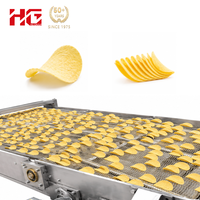 Usine de fabrication de chips de pommes de terre clé en main, équipement automatique de fabrication de snacks, ligne de production de chips de pommes de terre composées, 250 kg/h