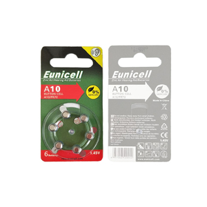 Eunicellถ่านกระดุมแบตเตอรี่Zinc Air A312 <span class=keywords><strong>Mercury</strong></span>ฟรี1.45V A312 PR41 A675เครื่องช่วยฟังแบตเตอรี่312 - Product Image 3