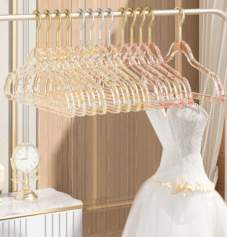 white christmas dresses Homz Smart Solutions Crystal Cut Clear Plastic Dress Hanger – Absolute Web main image 1