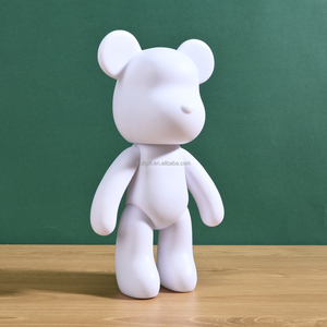 2025 nouveauté bricolage créatif fluide ours noir embryon bricolage résine jouets à la main ours ornements avec <span class=keywords><strong>acrylique</strong></span> versant peintures - Product Image 3
