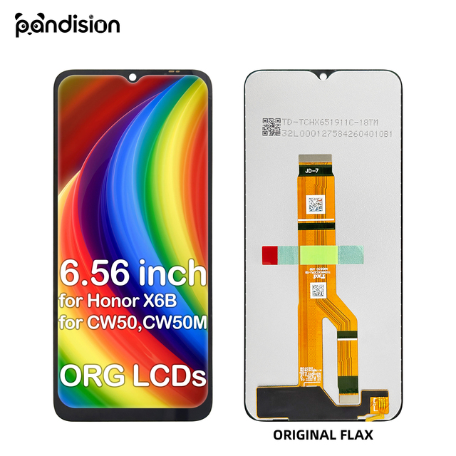 6.56 Inch LCD Screen Replacement for Honor X6B (CW50/CW50M) Mobile Phone-1-Year Warranty 400-700 Nit Luminance ORG/OEM Display