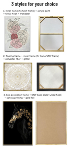 Muurposters Print Op Canvas Paarden Design Set Van <span class=keywords><strong>3</strong></span> Canvas Muurlijsten Woondecoratie Woonkamer - Product Image 6