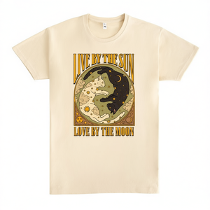 Live By The Sun Love By The Moon - Camiseta unisex para adultos, talla mediana - Product Image 2