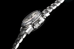 Reloj mecánico de lujo con correa de cuero genuino de 44,25mm resistente al agua, serie de carreras, <span class=keywords><strong>cronómetro</strong></span>, reloj de marca, blanco, resistente al agua, para parejas - Product Image 4