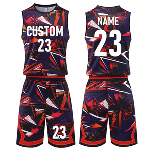 Camiseta de uniforme de baloncesto personalizada de la mejor calidad para hombre, Conjunto de camiseta de baloncesto deportivo de alta calidad, ropa de fútbol personalizada - Product Image 1