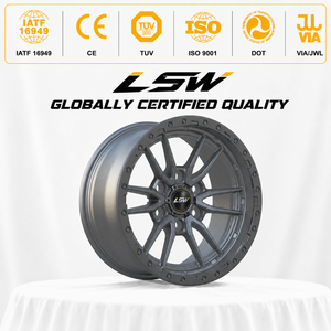 LS8052 15-26 inch 5x114.3 Multi <b>Spoke</b> Aluminum <b>Wheel</b> Gun Metal One Piece Cast for Passenger Car Retrofit Upgrade - Product Image 3