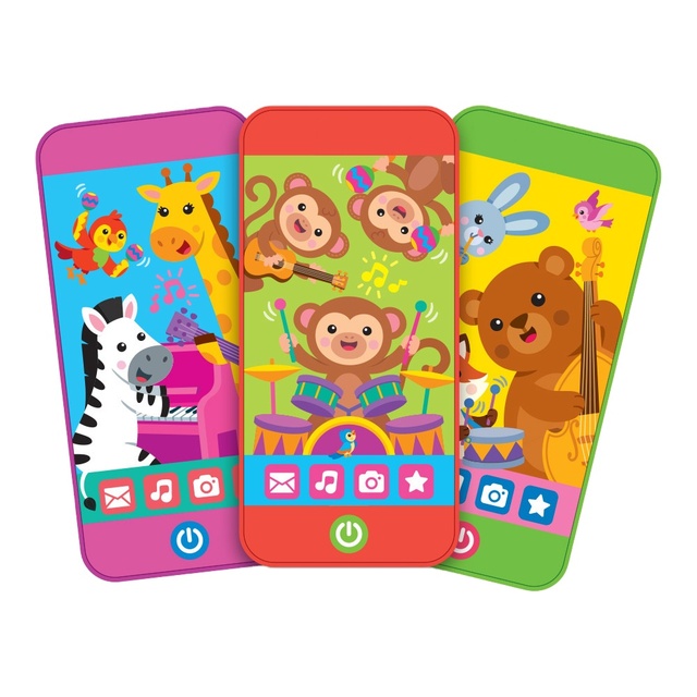 New Design OEM Custom Electronic Toy Phone Sound Module Educational Press Button Phone Toy for Babies
