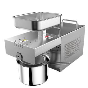 Presse à huile automatique <span class=keywords><strong>MJ</strong></span> 3-5 <span class=keywords><strong>kg</strong></span>/h pour usage domestique, pour noix de coco, graines d'arachides - Pressage à froid et à chaud, économie d'énergie, acier inoxydable 304 - Product Image 1