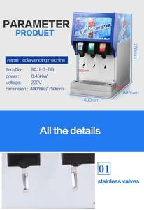 Distributeur de soda <span class=keywords><strong>à</strong></span> prix le plus bas, machine <span class=keywords><strong>à</strong></span> soda avec le meilleur service #   IKL-J3 BB - Product Image 5