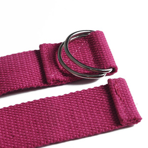 Sangle d'étirement de yoga 2,5 m en polyester et coton non élastique pour l'étirement musculaire, aide à l'entraînement physique, unisexe - Product Image 4