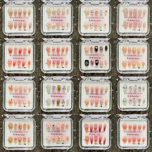 <span class=keywords><strong>Uñas</strong></span> Acrílicas Hechas a Mano de Tamaño Aleatorio, 10 Piezas, <span class=keywords><strong>Uñas</strong></span> Artificiales al por Mayor, <span class=keywords><strong>Uñas</strong></span> Postizas de Ojo de Gato, <span class=keywords><strong>Uñas</strong></span> Cortas a Presión - Product Image 3