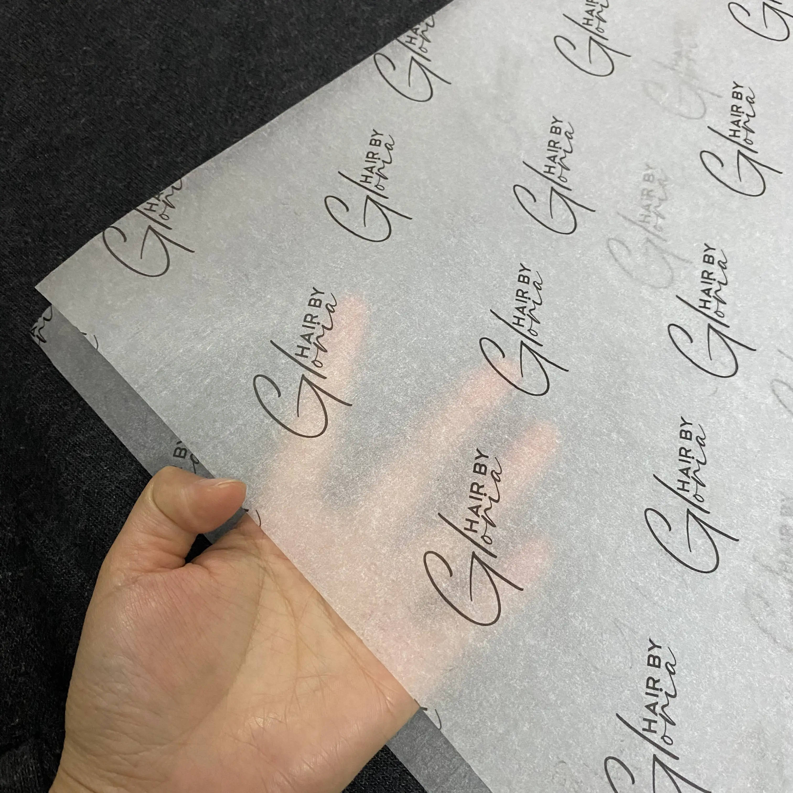 Papel de envoltório de logotipo personalizado, papel de lenço de roupas de papel