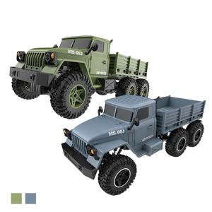 2,4G 1:10 RC camión Radio Control vehículo gran escala 6x6 Control remoto ejército camión carretera oruga camiones militares todoterreno - Product Image 4