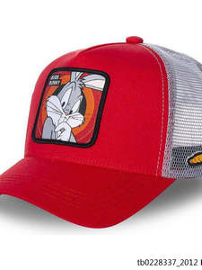 Gorra de Béisbol con Parche de Conejo y Pato de Dibujos Animados, Gorra de Malla de Verano con Diseño de Animales, Gorra de Camionero Estilo Americano - Product Image 4