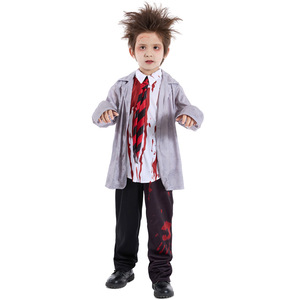 Horreur Vampire <span class=keywords><strong>Zombie</strong></span> Cosplay Costume filles et garçons Halloween Costumes enfants étudiant Style sanglant <span class=keywords><strong>Zombie</strong></span> carnaval déguisement - Product Image 2