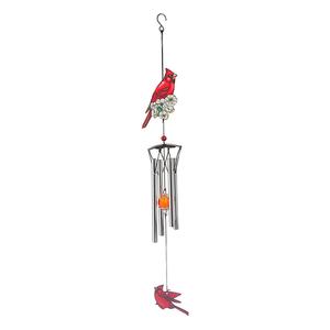 Cardinale metallo campanelli eolici eleganti luci da giardino ornamento per la decorazione della casa regalo perfetto per il miglioramento del cortile