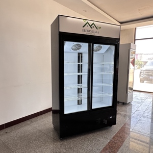 <span class=keywords><strong>Vitrina</strong></span> Refrigerada Comercial <span class=keywords><strong>de</strong></span> <span class=keywords><strong>Dos</strong></span> <span class=keywords><strong>Puertas</strong></span>, Exhibidor Vertical para Bebidas, Equipo <span class=keywords><strong>de</strong></span> Refrigeración - Product Image 2