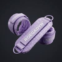 Sangles de cheville à paillettes métalliques avec doublure en daim doux, sangles de fessiers professionnelles pour machine à câble, support à double anneau en D, vente en gros